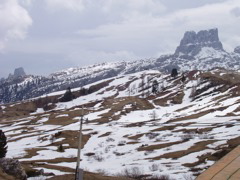 At the top of the Dolomites